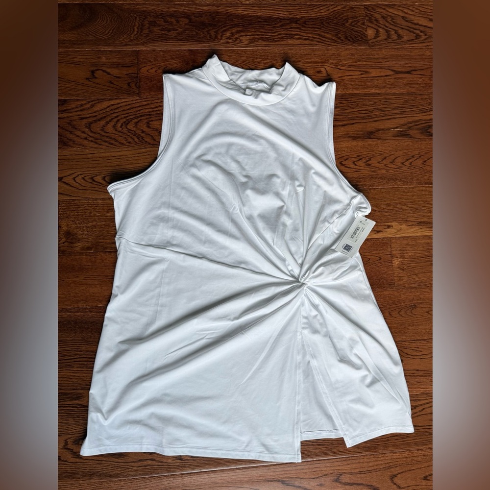 NWT SPANX Asymmetrical Sleeveless Top - L